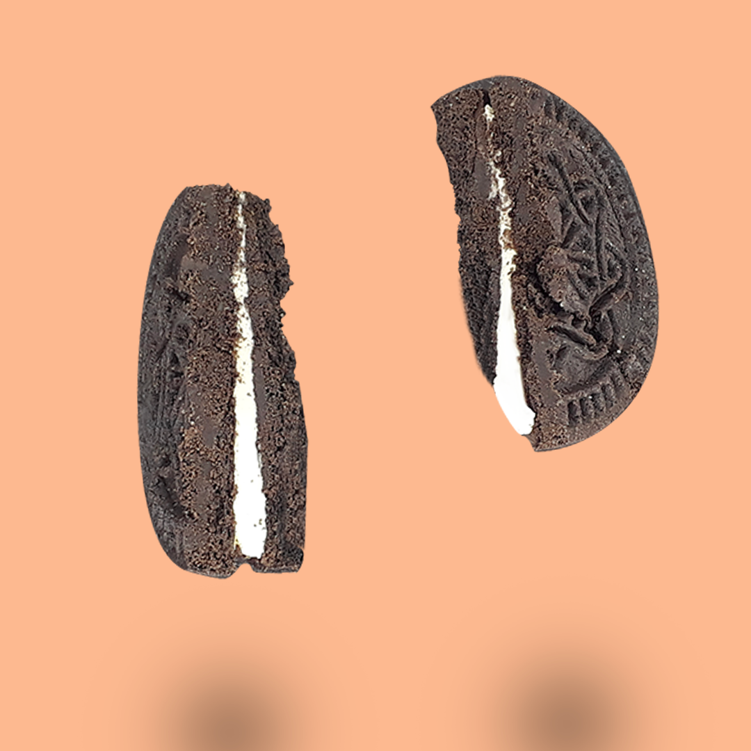 Cookies sandwich extra noir à la vanille (176g) sans sucre