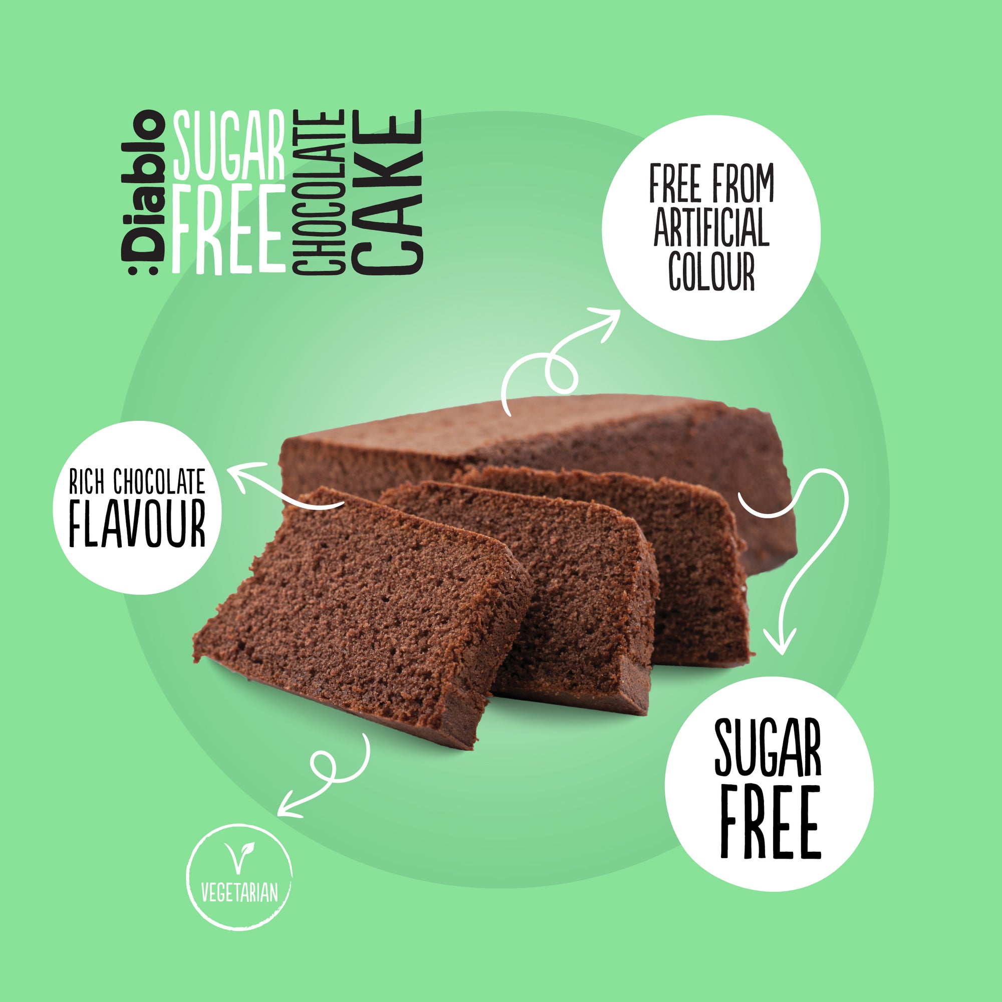 Cake saveur chocolat (200g) sans sucre