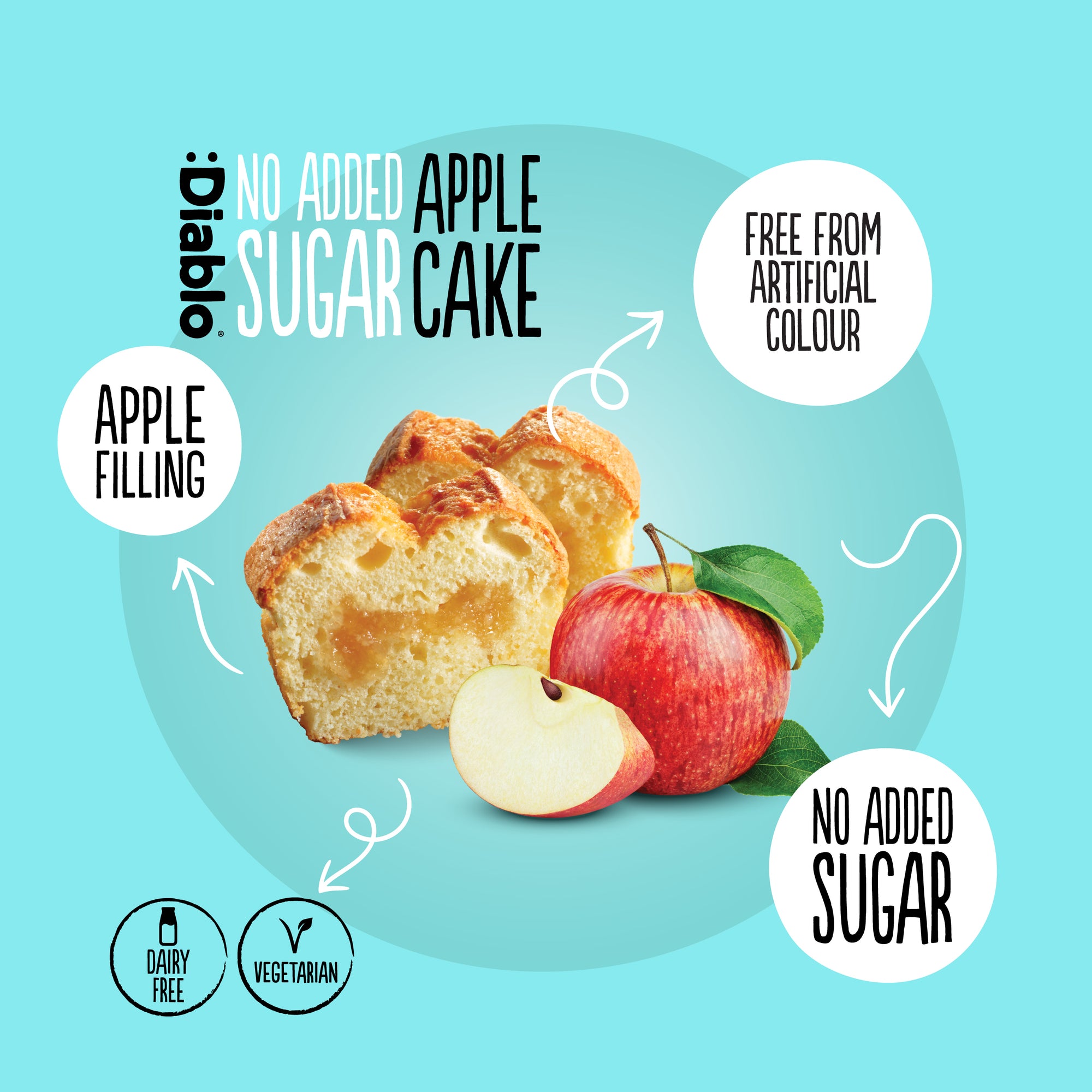 Cake à la pomme (450g) sans sucre