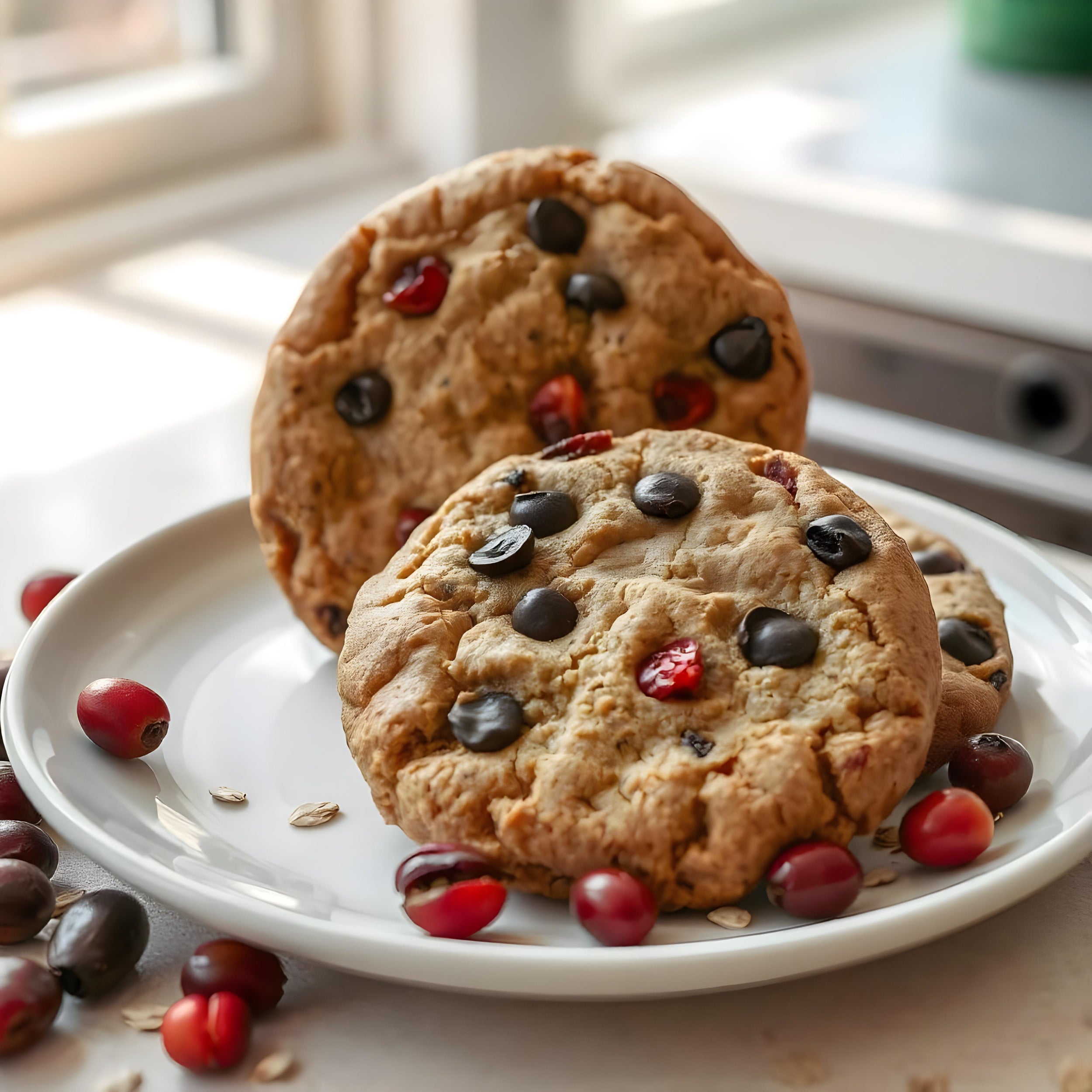 Cookies aux pépites de chocolat et cranberries (135g) sans sucre ajouté