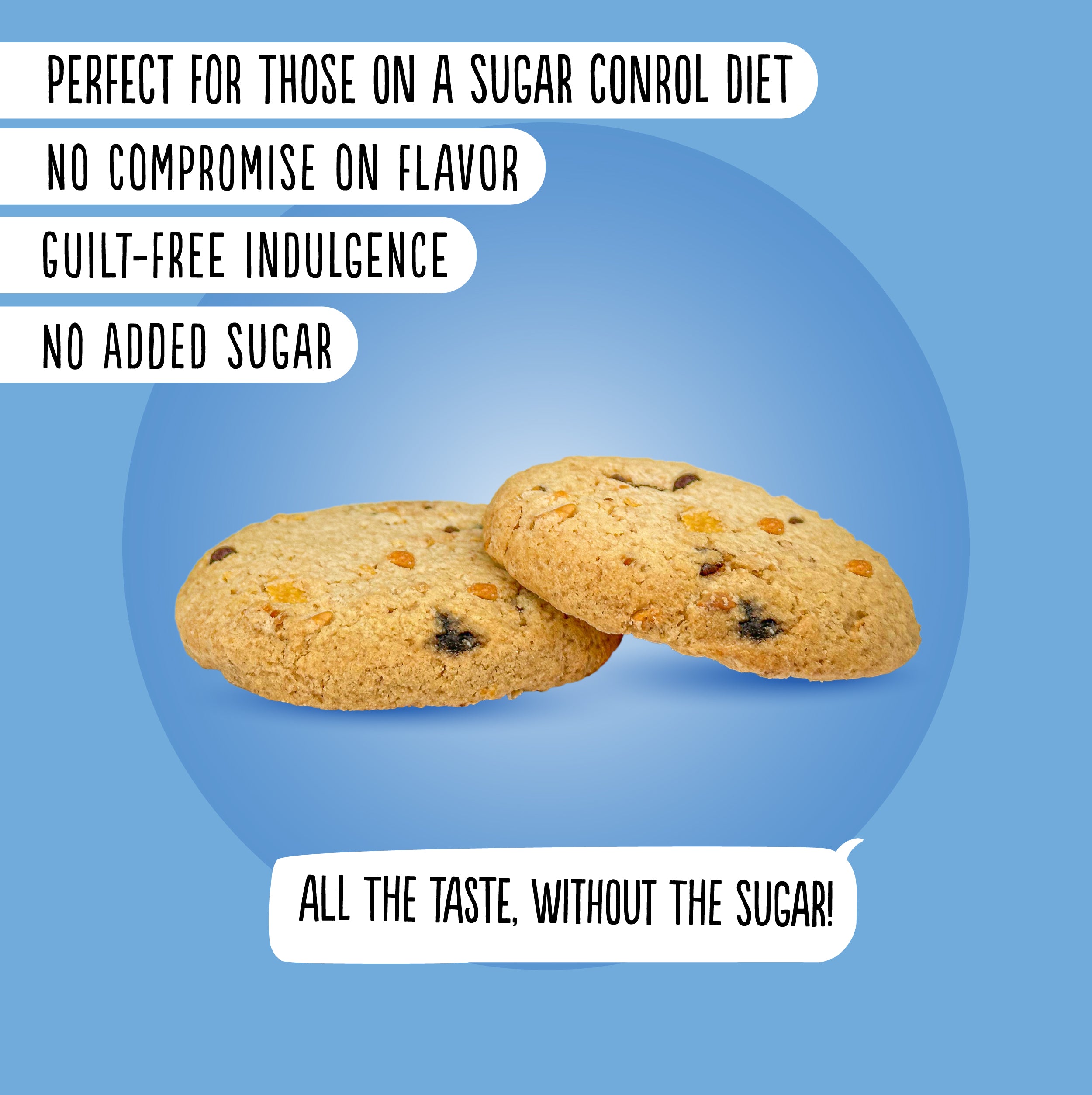 Cookies aux noisettes (135g) sans sucre ajouté
