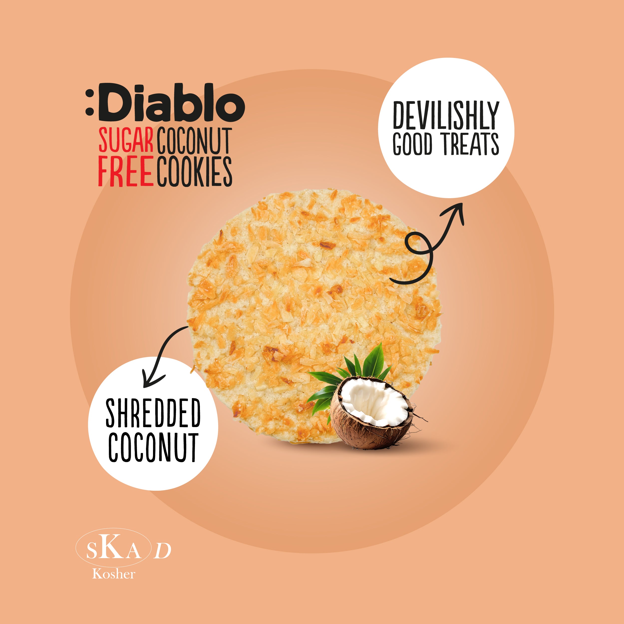 Cookies à la noix de coco (150g) sans sucre