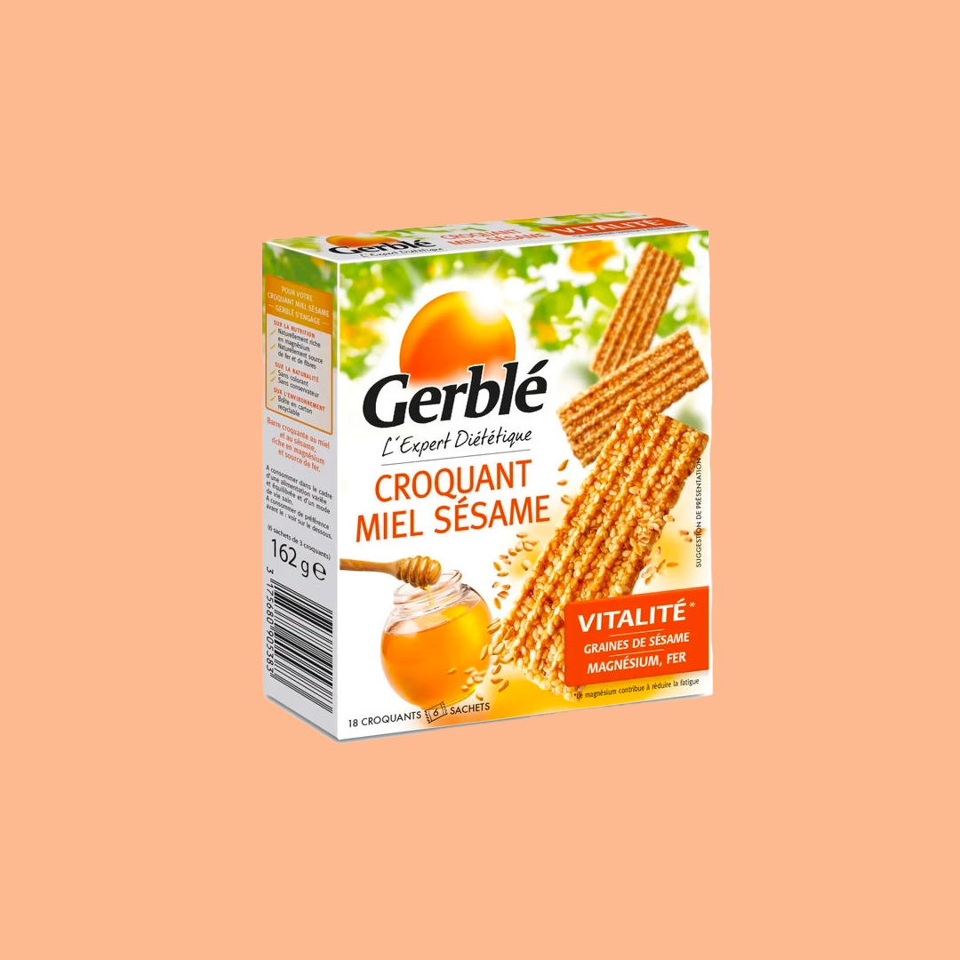Biscuit croquant miel/sésame 162g - Gerblé