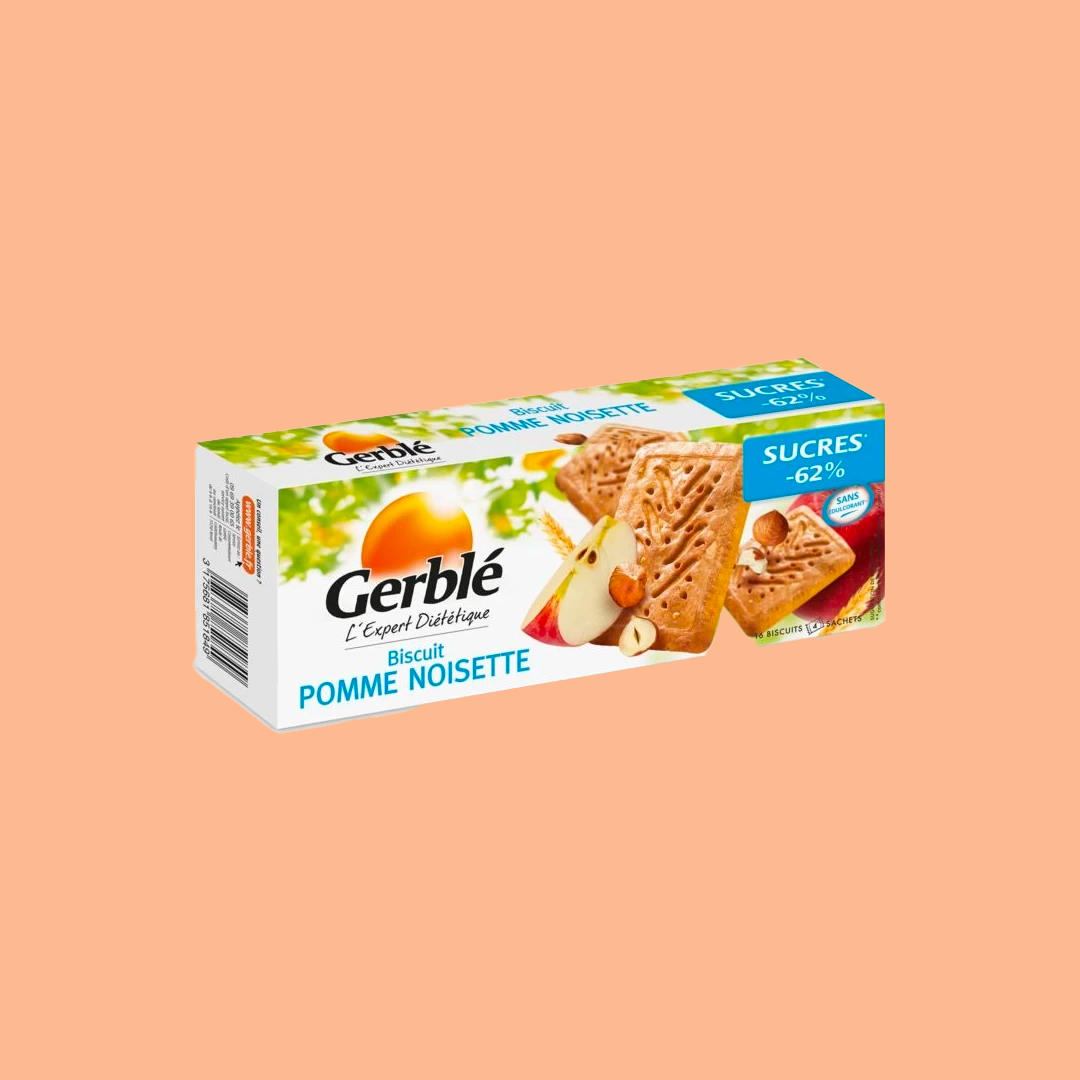 Biscuit pomme/noisette sucre réduit 230g - Gerblé