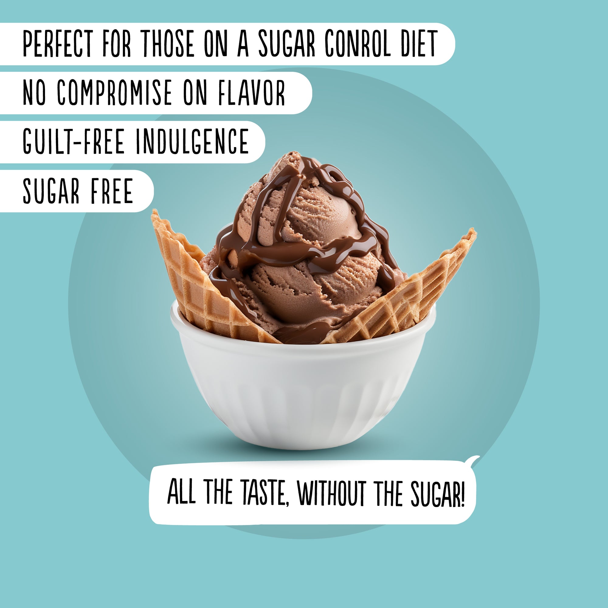 Sauce dessert au chocolat (290ml) sans sucre ajouté