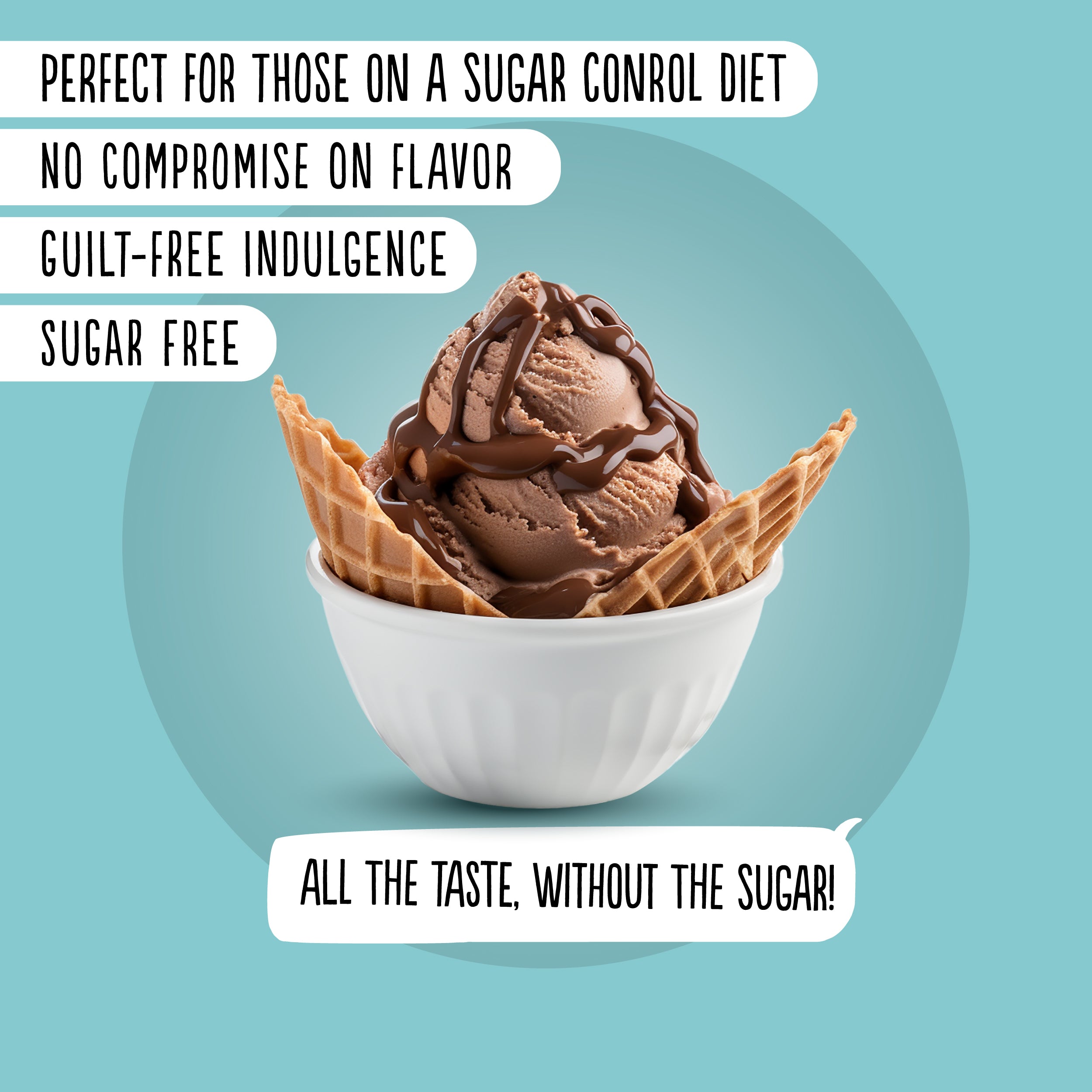 Sauce dessert au chocolat (290ml) sans sucre ajouté
